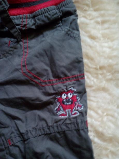Zateplené kalhoty šustky zn.minoti,vel.68/80, minoti,68