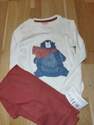 Pyžamo s medvědem 122, marks & spencer,122