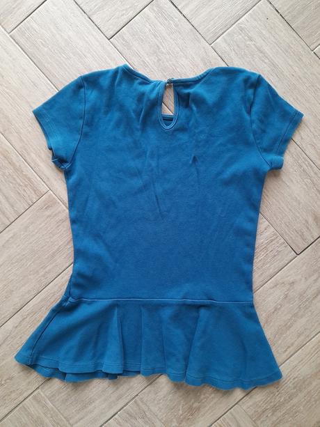 Petrolejový peplum top vel. s, s