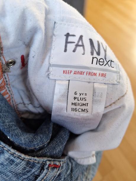 Šortky kraťasy džínové next vel. 116, next,116