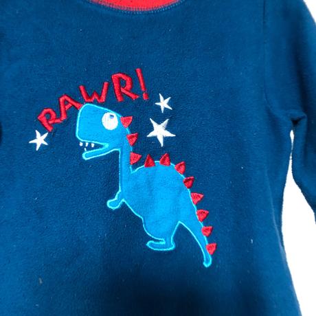 Flísový svetr s dinosaurem, 98