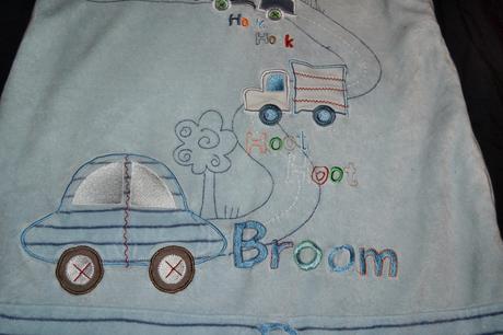 Oteplený spací pytel s auty na 12-18 měs., bhs