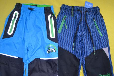 2x podzimní kalhoty kugo,šusťák, bavlna,v.98, kugo,98