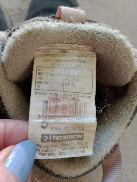 Nepromokavé zimní boty, quechua,32