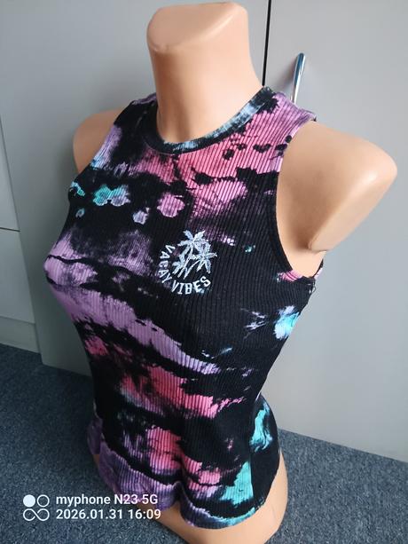 Tílko strakaté zn."h&m" vel."158-164", h&m,158