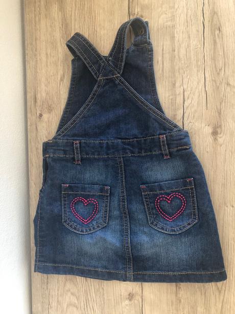 Biobavlněné riflové šatičky, george,80