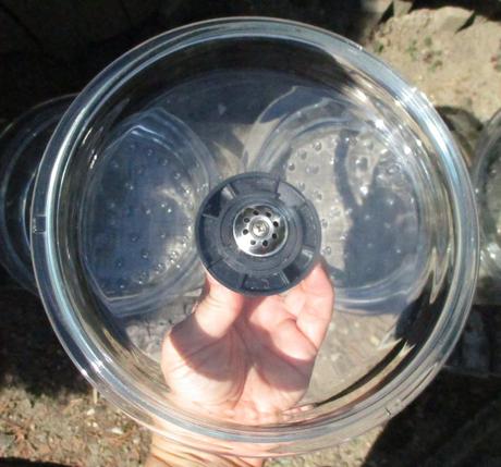 Skleněné parní nástavce s poklicí set 4ks, 