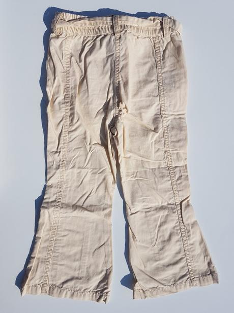 F118 dívčí plátěné kalhoty vel. 98-104, 98