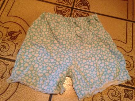 Dívčí kraťasy srdíčka vel. 74 - 80, f&f,74