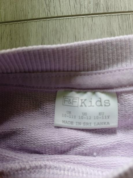 Dívčí tričko/slabá mikina f&f vel 10-11 let, f&f,140