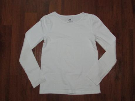 Bílé tričko, h&m,116