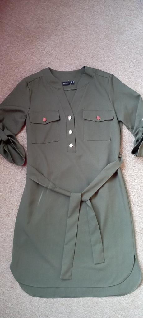 Šaty khaki zn."bodyflirt" vel."34" i větší, 34