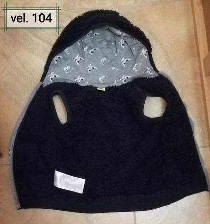 "chlupatá" heboučká měkoučká vestička, 104