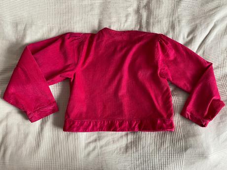 Růžová dívčí bundička/krátké sako vel. s/m/11 let, s