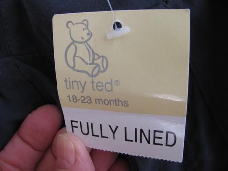 Tmavě šedé zateplené kalhoty tiny ted, tiny ted,92