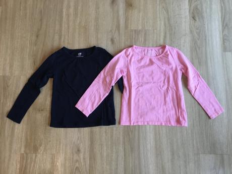 Dvě trička, h&m,110