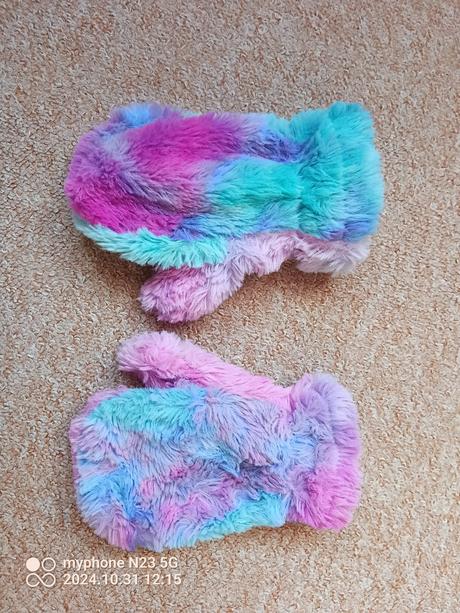 Rukavice chlupaté vel."4-6let",