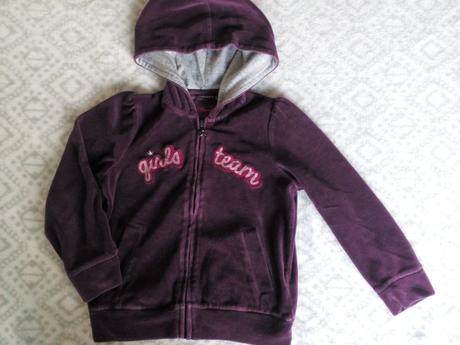 Semíšková mikina s kapucí, vínová barva, sergent major,116