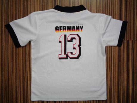Krásné černobílé dresíkové tričko germany, 134