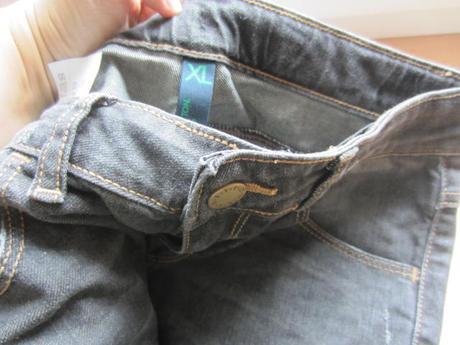 Bezva dřené džíny, rifle v super barvičce, benetton,152