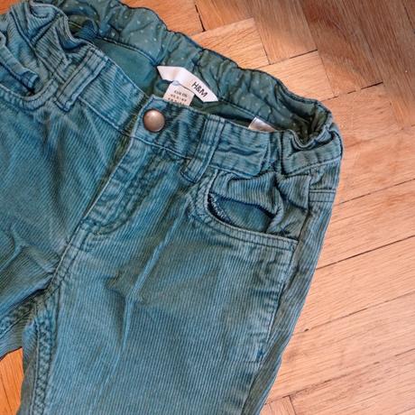 3x kalhoty manžestráky, h&m,116