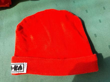 Červená čepice haka bavlněná jarní, 80