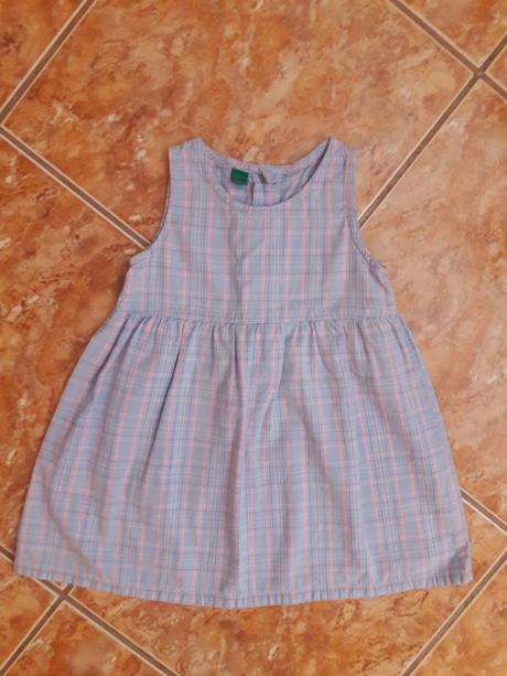 Plátěné šatičky/zástěrka v.80-86, 80