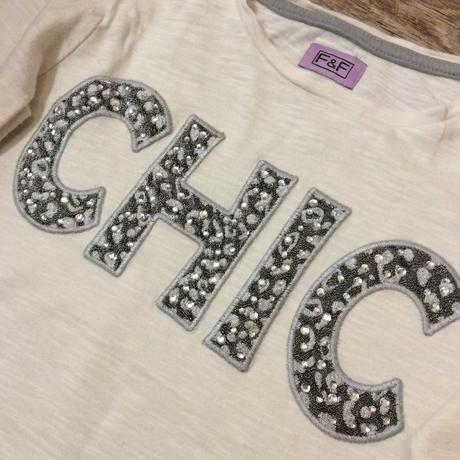 Bavlněné tričko s kamínky, f&f,122