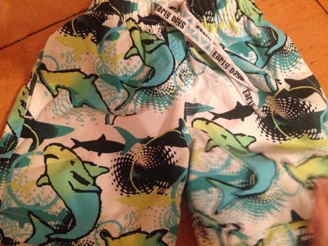 Klučičí kraťasy - plavky žraloci vel. 74 - 80, early days,74