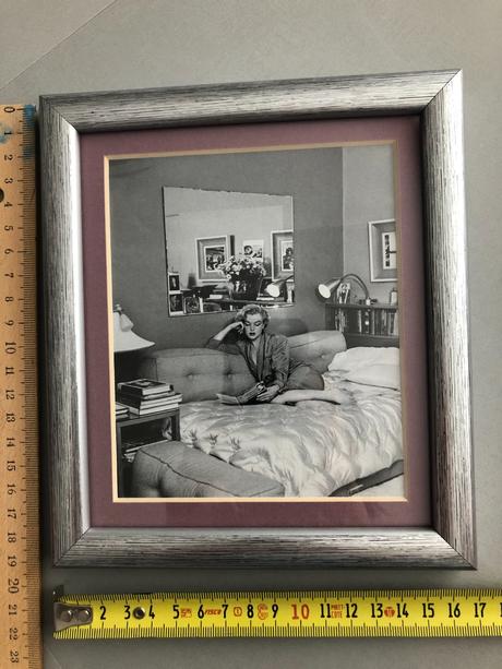 Čb obrázek marilin monroe stříbný rámeček pasparta, 