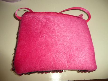 Peněženka kabelka měnivé otáčivé flitry, 