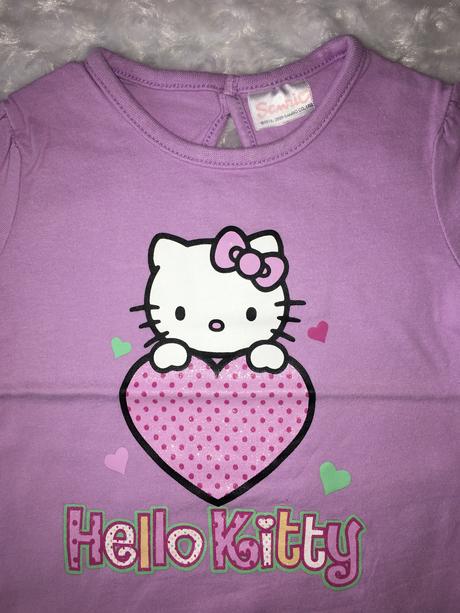 Fialové tričko s hello kitty sanrio, sanrio,74