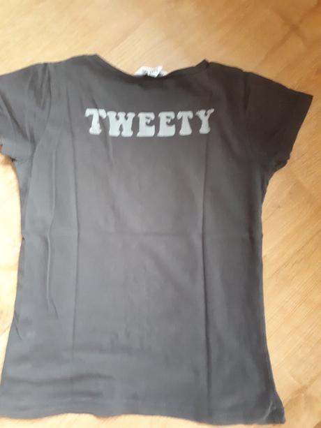 Tričko tweety s kamínky, h&m,140