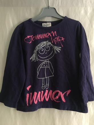 Vel. 104 fialové triko s holkou, 104