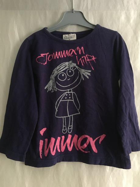 Vel. 104 fialové triko s holkou, 104