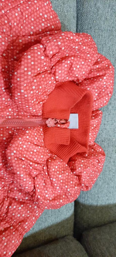 Dívčí zimní bunda, 130-64. barva červená, 134