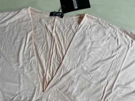 Nový růžový / nude crop top, vel m, missguided, m