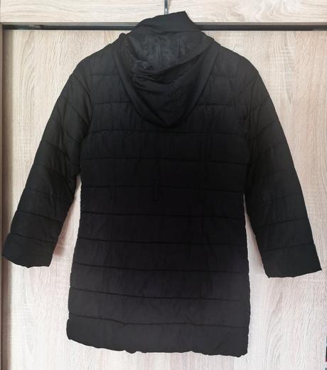 Černý prošívaný kabát next vel 140, next,140