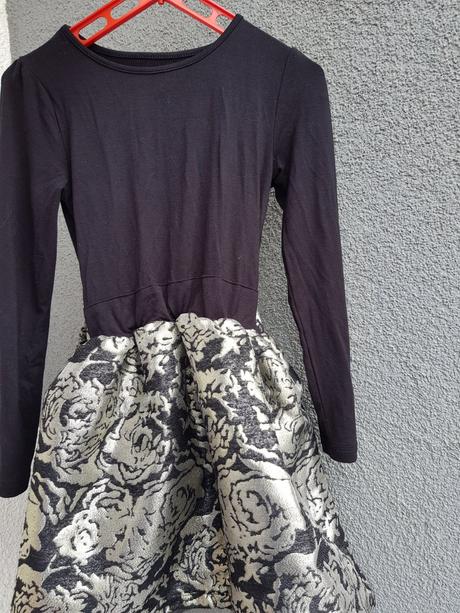 Slavnostni šaty s brokátovou sukní 6-7 let, reserved,122