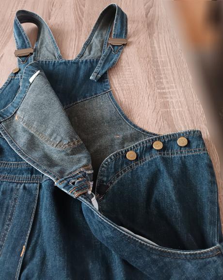 Těhotenské rifle s laclem filka, xl