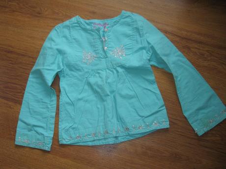 Zelenkavá tunika s motýlem, debenhams,116