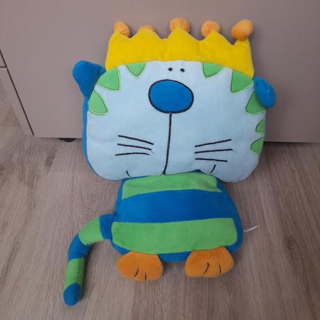 Dětský polštář ve tvaru kocoura s korunou, šířka (cm): 35,délka (cm): 50