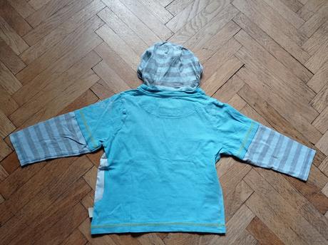 Triko dlouhý rukáv s kapucí 104, tesco,104