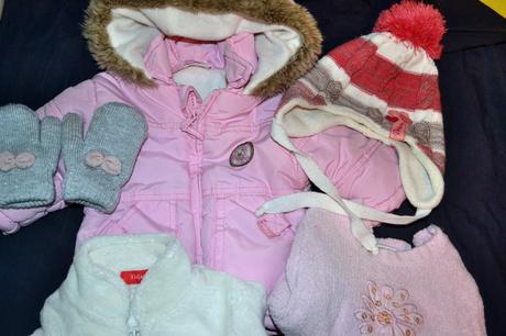 Zimní bunda,2x mikina,čepice,rukavice v.68, 68–80