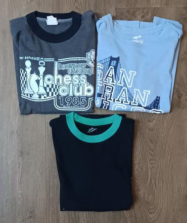 3x trička s krátkým rukávem, vel. 140, 140