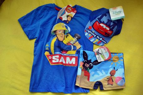 Letní set v.110,plavky,kšiltovky,tričko, disney,110