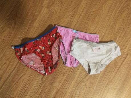 3x dívčí kalhotky, vel. 128, 128