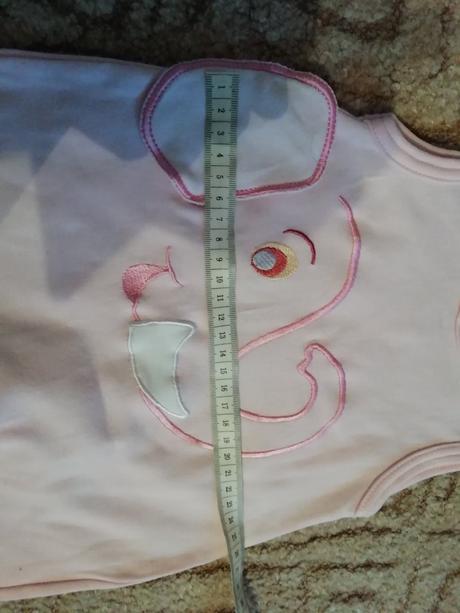 Překrásné dupačky se slonem-vel.56-62 top stav, 56