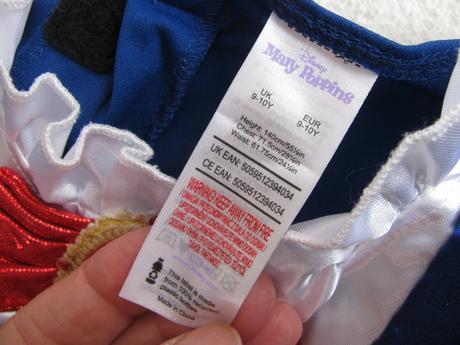 Krásné karnevalové, modré šaty mary poppins, 