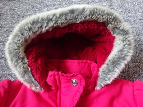 Kabátek červený, vel. 98, marks & spencer,98